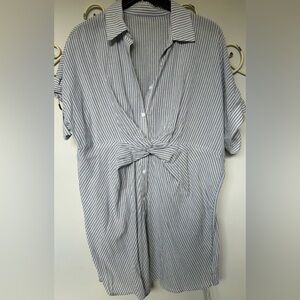 CUPSHE striped mini dress size M